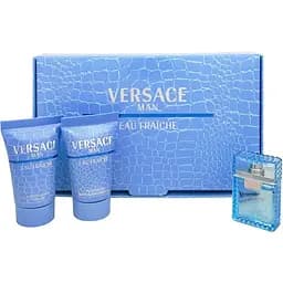 Набор Versace Man Eau Fraiche 5 мл туалетная вода 25 мл гель для душа 25 мл гель после бритья
