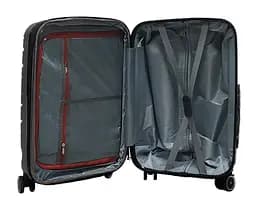 Валіза середня M поліпропілен Milano bag 0306 65×42×28см 56л Чорний