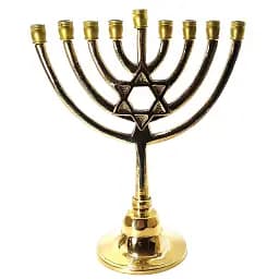 Свічник бронзовий Ханукія 21х16.5х8.5 см