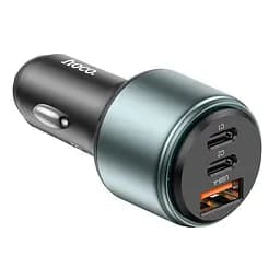Адаптер автомобільний HOCO Galloper three-port car charger NZ9 95W - мініатюра 6