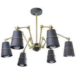 Люстра Brille павук стельова E27 60W GR (BL-392C/6)