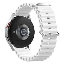 Силіконовий ремінець Hump для Xiaomi Amazfit GTS 22e34 mini - білийширина кріплення 20ммWatchbands (W23-2WB23969021) - мініатюра 2
