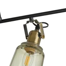 Світильник Brille спот стельовий накладний техно LK-687C/4 E27 AB/BK - мініатюра 3