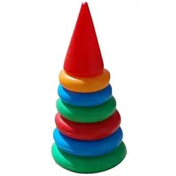 Піраміда №1, 6 кілець, Бамсик, 25x11x11 см