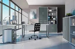 Модульна стінка для вітальні Гербор Кабі N100014 Попелястий/Антрацит (GRB-1216)