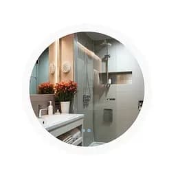 Дзеркало Qtap Taurus R800 з LED-підсвічуванням Touch, з антизапотіванням, з димером температури кольору (3000-6500K) QT2478R807