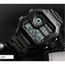 Чоловічий годинник Skmei 1335 Ripple Black - мініатюра 6