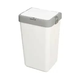 Кошик для білизни Motek білий 40 л (MT-08)