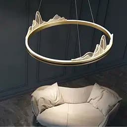 Изысканная подвесная LED люстра с имитацией высокогорья Ø 100 см Ст. SGA 16-1000 AB | Line F