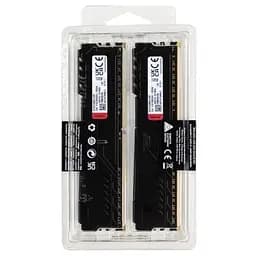 Модуль пам'яті для комп'ютера DDR4 16GB (2x8GB) 3200 MHz Black Kingston Fury (ex.HyperX) (KF432C16BBK2/16WP) - мініатюра 3
