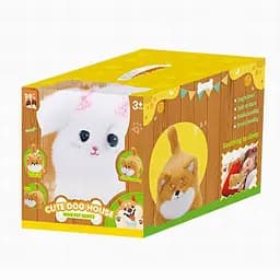 Игрушка мягкая интерактивная-повторюшка Собачка белая, 933-105E