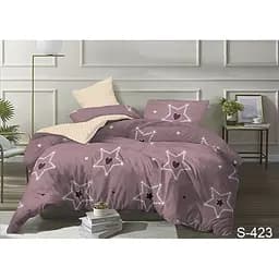 Комплект постільної білизни TAG Tekstil з компаньйоном 2-спальний Темно-рожевий 000141950 (S423)