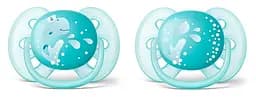 Пустышка Philips Avent Ultra Soft для мальчика, 6-18 месяцев, 2 шт. (SCF226/22)