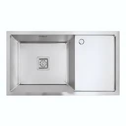 Кухонная мойка Platinum Handmade 780x440x230 L нержавейка (квадратный сифон, 3.0/1.0), Нержавеющая сталь