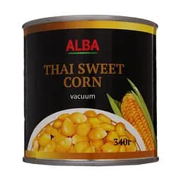 Кукурудза цукрова Alba Food консервована вакуум ж / б ключ 340 мл