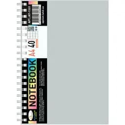 Блокнот А4 АП-1501(Grey) 40 аркушів, пружина збоку