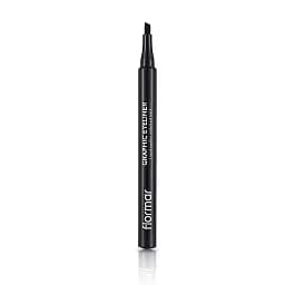 Подводка-фломастер для глаз со скошенным концом Flormar Graphic Eyeliner, черный (8000019546529)