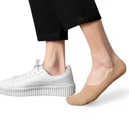 Набір 4 пари безшовних дихаючих слідів з силіконом ORGANIC cotton JILL ANTONY 35-37 women's - мініатюра 4