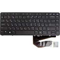 Клавіатура для ноутбука HP EliteBook 840 G1, 850 G1 чорний, чорний фрейм - мініатюра 1