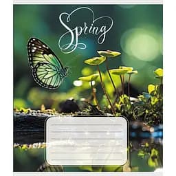 Зошит учнівський "Метелик весною" 018-530216K-4 в клітинку, 18 аркушів