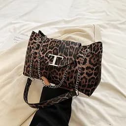 Жіноча сумка через плече крос-боді з екошкіри Lilly P1-1603LB Леопардова - мініатюра 3