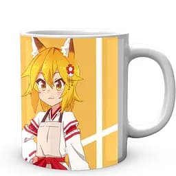 Кружка GeekLand Бережная 800-летняя жена The Helpful Fox Senko-san orange background FSS 02.09 330 мл разноцветная