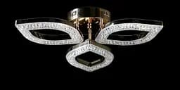 Люстра стельова LED Splendid Ray LT8005/3, 80W, золото, білий, сучасний стиль з пультом, димер