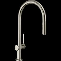 Смеситель для кухни Hansgrohe Talis M54 210 2jet с вытяжным изливом нержавеющая сталь 72800800 Нержавеющая сталь