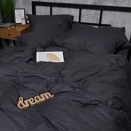 Підковдра Moon&Star Satin Stripe Dark Serenity King Size 220x240 см - мініатюра 3