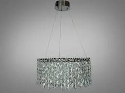 Підвісна кришталева LED люстра Diasha 582/500CH хром 47 см 66 W 3 режими світла - мініатюра 3