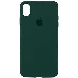 Чохол Epik Silicone Case Full Protective AA для Apple iPhone XS Max 6.5 Зелений/Forest green