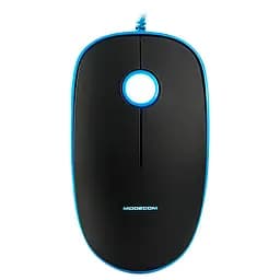 Мышь Modecom MC-M111, 3кн., 1600dpi, чорно-синя (M-MC-M111-140)