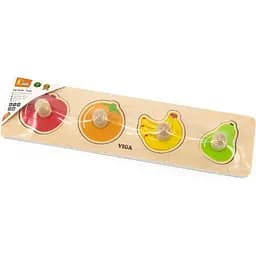 Дерев'яна рамка-вкладиш Viga Toys Фрукти 4 елементи (44531) - мініатюра 2