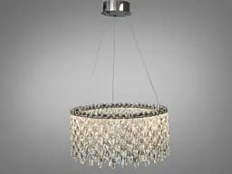 Светодиодная люстра три кольца хром 66 Вт 11 м²