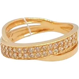 Золоте кільце Імперія золота з фіанітами. КВ476(М)И 16