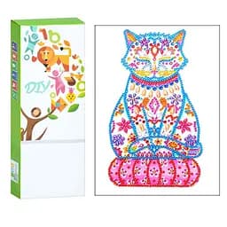 Дитячий набір для творчості Алмазна мозаїка "Кішка" Bambi ST004