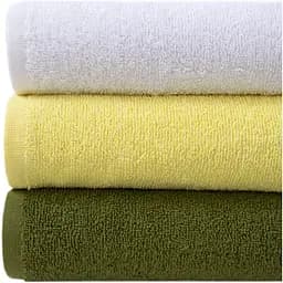 Набір рушників Lotus Home Basic 30x50 см 3 шт. білий/жовтий/зелений (svt-2000022342414)