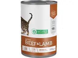Консерви для котів Nature's Protection Adult With Beef & Lamb 400 г (KIK45607)