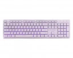 Клавіатура Gembird KB-UML3-01-W-UA, 3-х кольорове підсвічування клавіш, USB, White (KB-UML3-01-W-UA) - мініатюра 2