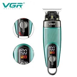 Бездротова машинка для стрижки волосся Esonstyle + 4 насадки, USB, VGR-975 / Акумуляторний тример для волосся та бороди - мініатюра 4
