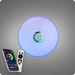 Люстра світлодіодна 517 Dlight RGB з пультом і колонкою 80Вт Білий (02163) - мініатюра 7