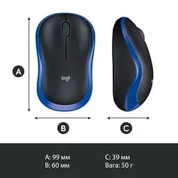 Мишка Logitech M185 blue (910-002239) - мініатюра 9