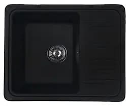 Кухонна мийка Adamant SMALL антрацит 570x455x180 мм, з крилом 57 см