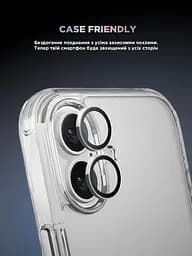 Захисне скло для камери Apple iPhone 17, Supreme BI, сріблястий колір, з рамкою, глянцеве скло для захисту лінз, протиударне, прозоре, з клейовим шаром по контуру, не впливає на якість фото, ArmorStandart (ARM86443) - мініатюра 6