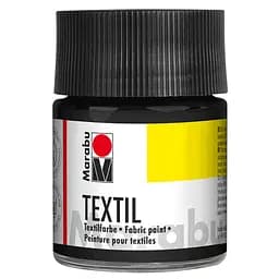 Фарба для світлих тканин (073) Чорна 50 мл Marabu