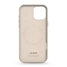 Силиконовый чехол с MagSafe для Apple iPhone 16 Pro Max, ICON2 MagCase, бежевый, противоударный, панель с мягкой подкладкой, защита всего корпуса, поддержка беспроводной зарядки, совместим с защитными стеклами и пленками, ArmorStandart (ARM80195) - мініатюра 2