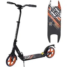 Самокат Best Scooter 84х14х33 см Черно-оранжевый 000231535