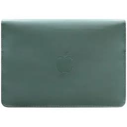 Шкіряний чохол-конверт BlankNote на магнітах для MacBook 15 дюйм Бірюзовий