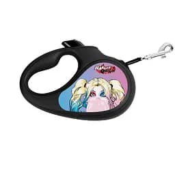 Повідець-рулетка для собак Waudog R-leash малюнок Харлі Квін S до 15 кг 5 м світловідбиваюча стрічка