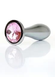 Анальная металлическая пробка Plug-Jewellery Silver PLUG-Rose M Boss Series 64-00147 100346